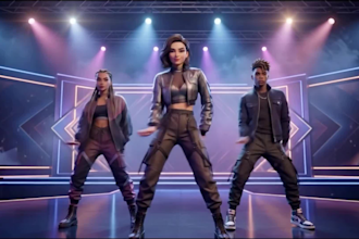 create 3d animation, 3d music video, ai music video and character animation