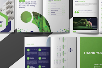 do digital infographic prospectus, brochure, lookbook, company profile