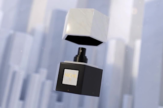 create luxury 3d perfume bottle animation and cgi product video