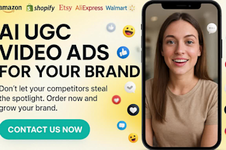 create ai ugc ads, ai ugc product video ads for tiktok, meta, ecommerce brand