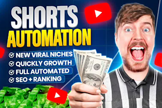 create youtube shorts channel with 100 short videos or management