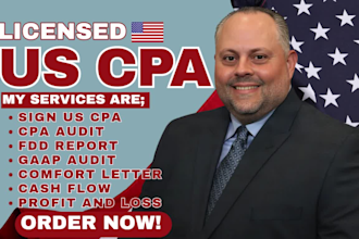 sign US CPA letter CPA letter audit financial statement to meet tennessee