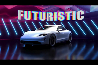 create realistic 3d car animation automotive cgi commercial promo video