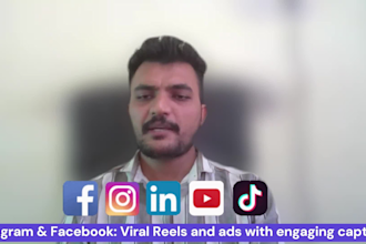 do engaging instgram reel,facebook and youtube video editing