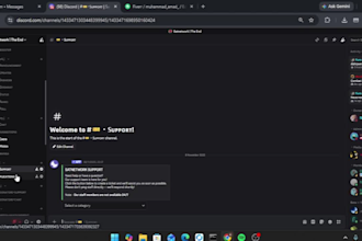 setup a professional discord server with bots and channels