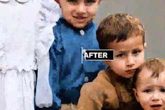 restore old photos, fix blurry portraits and upscale to 8k