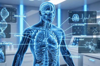 create ai medical animation that explains complex anatomy