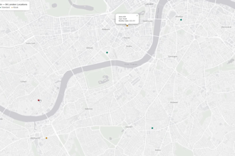 geocode your address list and plot it on an interactive map
