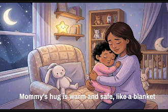create ai animation bedtime stories and baby sleep music lullaby videos
