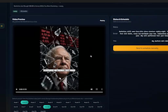 create automated video generation and posting pipelines