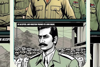 create a comic book, graphic novel, or manga story