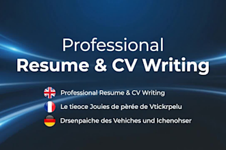 create a professional ats friendly resume and CV