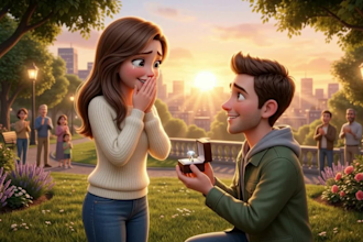 create 3d pixar ai proposal videos, ai disney animation, ai animation love story