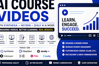 ai elearning video course with synthesia heygen zeely ai