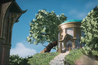 stylized low poly ue5 3d game environment open world map level design 3d assets