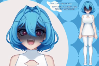 make a 2d vtuber model for use in vtube studio