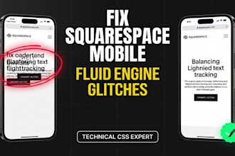 fix your squarespace mobile layout glitches and site speed