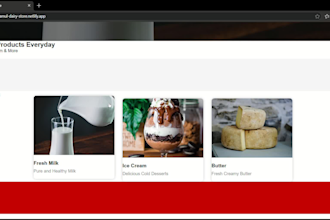 create a modern website for cafe or small business