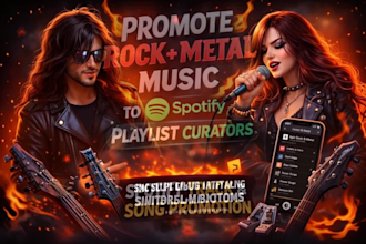 do rock metal music promotion rock metal playlist to spotify playlist curators