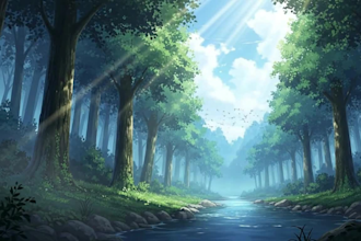 create aesthetic lofi animated background loop with cozy anime scene animated bg