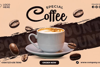 design aesthetic social media posts for coffee shops