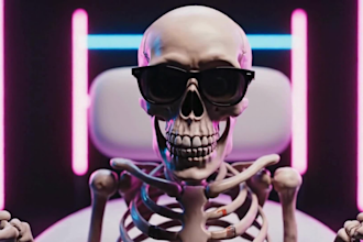 create viral ai skeleton shorts in dr data style for youtube