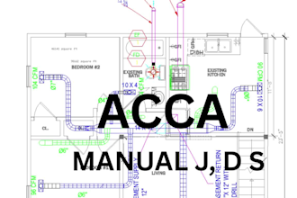 do hvac design, cooling, heating load,  for permit