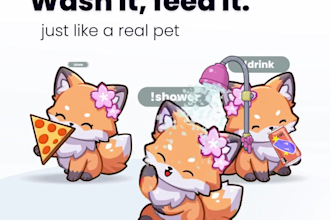 live 2d animal avatar,cute gaming mascot design,pet streamer avatar,pngtubers