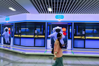 motion graphics led screen billboard 3d animation anamorphic display video ads