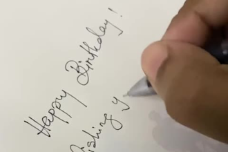 handwrite your letter, note, quote, or message beautifully