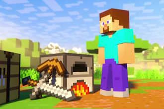 create cinematic minecraft 3d animation for trailers, intros, and stories
