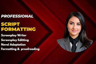 proofread and format your screenplay professionally