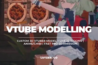 custom 3d vtuber model, live2d rigging anime, chibi fast pro commission