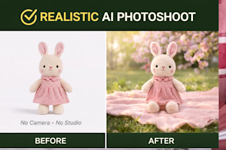 create realistic ai photoshoot images