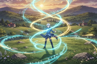 create dynamic 2d fighting anime style, meme anime style