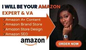 setup design amazon storefront infographic kdp fbm seo expert pro va assistant