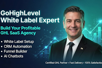 set up your gohighlevel white label saas agency account and ghl CRM automation