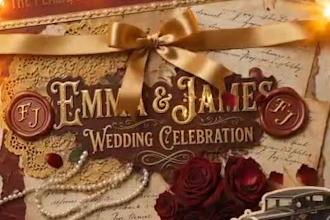 create premium animated scrapbook wedding invitations
