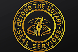 do notary, signature, mobile notary and signing agent logo