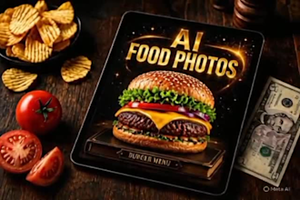 create realistic ai food photography and restaurant menu
