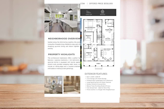 design real estate brochure property brochure listing presentation