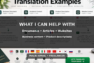 provide professional document conversion, translation and editing