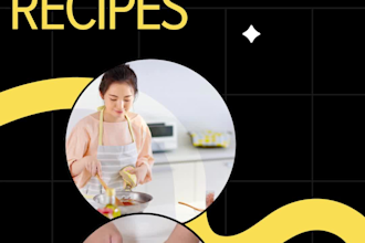 design beautiful recipe PDF cookbook and recipe cards