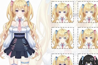 design live2dvtuber model vtuber model rigging anime vtuber  vtube studio design