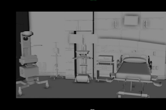 design 3d hospital, clinic, dental, diagnostic center cgi, high quality render