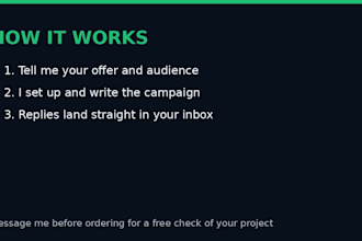 set up and manage cold email outreach campaigns in instantly