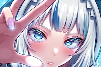 draw custom anime pfp, vtuber and oc illustration