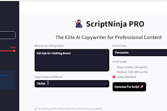 provide an ai powered automated script writing tool