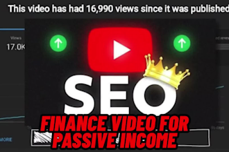 create youtube finance, finance video for passive income