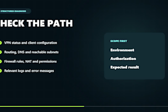 troubleshoot VPN firewall and network connectivity issues
